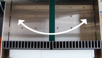Swivel backgauge