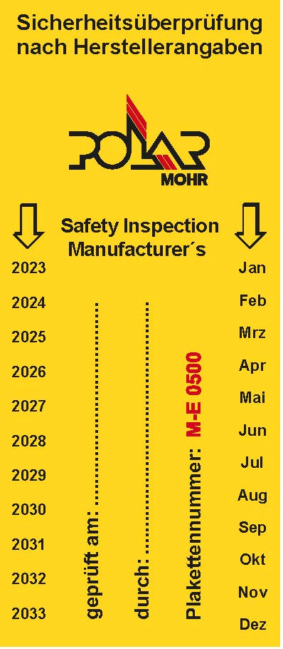 Sicherheitssticker POLAR