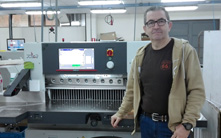 Joaquín Truyol, managing director, in front of POLAR High-Speed Cutter N 92 PLUS