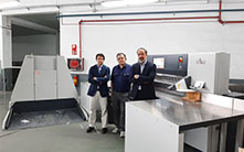 Trade binder in Spain, Encuadernación Huertas, recently invested in a Polar CuttingSystem 120
